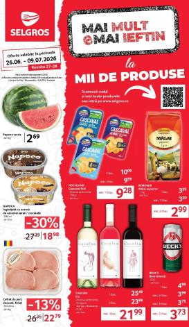 selgros - Brosura Selgros valabilă de la vineri 26.06.2026 până la joi 09.07.2026