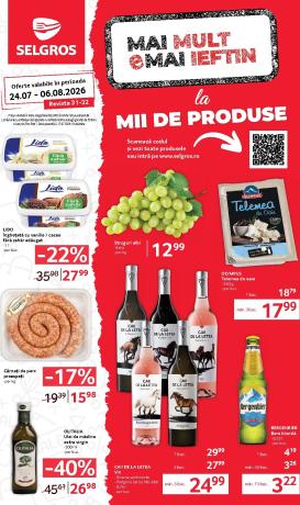 selgros - Brosura Selgros - Food valabilă de la vineri 24.07.2026 până la joi 06.08.2026