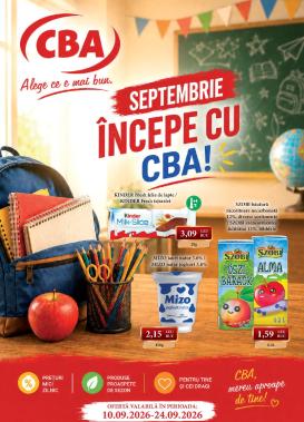 cba - CBA - Septembrie pliante pentru săptămâna viitoare de la joi 10.09.2026 până la joi 24.09.2026