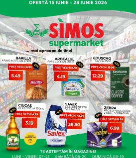 simos - Brosura Simos valabilă de la luni 15.06.2026 până la duminică 28.06.2026