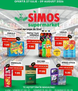 simos - Brosura Simos valabilă de la luni 27.07.2026 până la duminică 09.08.2026