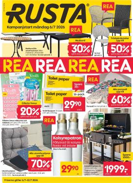 rusta - Aktuellt Rusta reklamblad från måndag, 06/07/2026 till fredag, 31/07/2026
