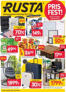 rusta - Aktuellt Rusta reklamblad från måndag, 20/07/2026 till fredag, 31/07/2026