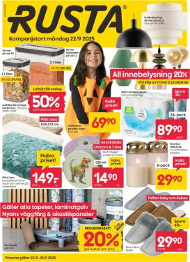 rusta - Rusta-reklambladet giltigt från 22/09 - 28/09