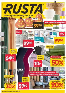 rusta - Rusta-reklambladet giltigt från 29/09 - 05/10