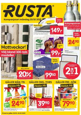 rusta - Rusta-reklambladet giltigt från 20/10 - 26/10
