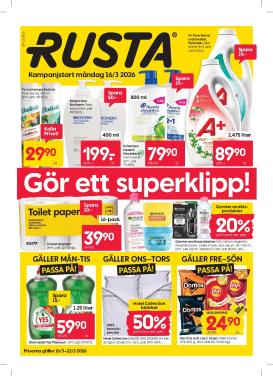 rusta - Rusta-reklambladet giltigt från 16/03/2026 - 22/03/2026