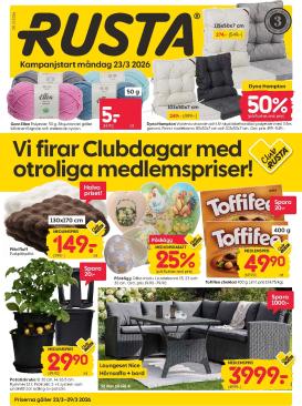 rusta - Rusta-reklambladet giltigt från 23/03/2026 - 29/03/2026