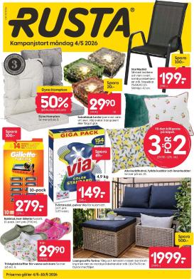 rusta - Aktuellt Rusta reklamblad giltigt från måndag 04/05/2026 till söndag 10/05/2026
