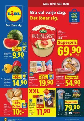 lidl - Aktuellt Lidl reklamblad från måndag, 10/08/2026 till söndag, 16/08/2026