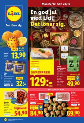 lidl - Lidl-reklambladet giltigt från 22/12 - 28/12