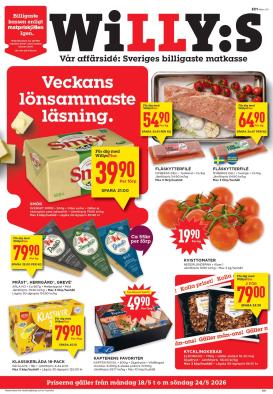 willy-s - Aktuellt Willy's reklamblad från måndag, 18/05/2026 till söndag, 24/05/2026