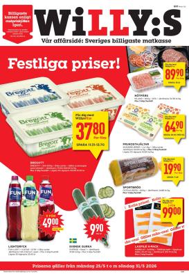 willy-s - Aktuellt Willy's reklamblad från måndag, 25/05/2026 till söndag, 31/05/2026