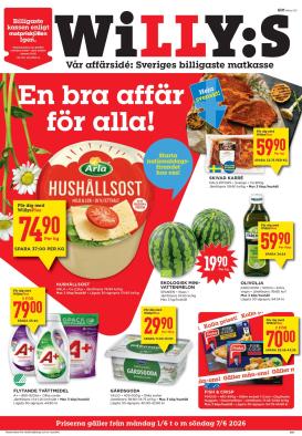 willy-s - Aktuellt Willy's reklamblad från måndag, 01/06/2026 till söndag, 07/06/2026