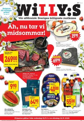 willy-s - Aktuellt Willy's reklamblad från måndag, 15/06/2026 till söndag, 21/06/2026