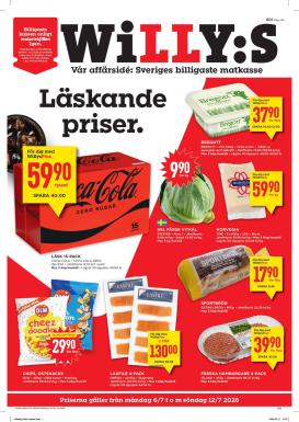 willy-s - Aktuellt Willy's reklamblad från måndag, 06/07/2026 till söndag, 12/07/2026