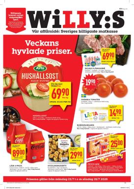 willy-s - Aktuellt Willy's reklamblad från måndag, 13/07/2026 till söndag, 19/07/2026