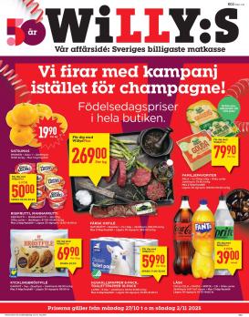 willy-s - Willy's-reklambladet giltigt från 27/10 - 02/11