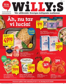 willy-s - Willy's-reklambladet giltigt från 08/12 - 14/12