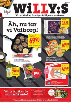 willy-s - Aktuellt Willy's reklamblad giltigt från måndag 27/04/2026 till söndag 03/05/2026