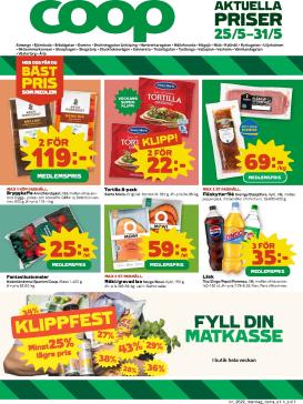 coop - Nytt Coop reklamblad från måndag, 25/05/2026 till söndag, 31/05/2026