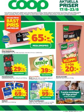 coop - Nytt Coop reklamblad från måndag, 17/08/2026 till söndag, 23/08/2026