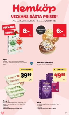 hemkop - Aktuellt Hemköp reklamblad från måndag, 17/08/2026 till söndag, 23/08/2026