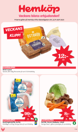 hemkop - Hemköp-reklambladet giltigt från 22/09 - 28/09