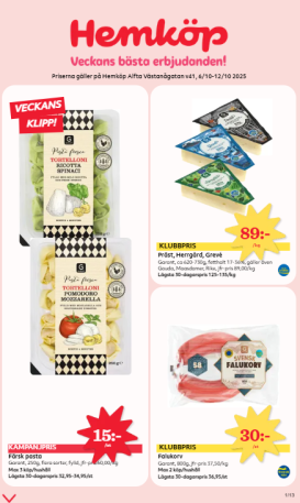hemkop - Hemköp-reklambladet giltigt från 06/10 - 12/10