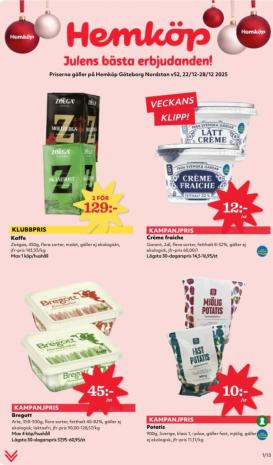 hemkop - Hemköp-reklambladet giltigt från 22/12 - 28/12