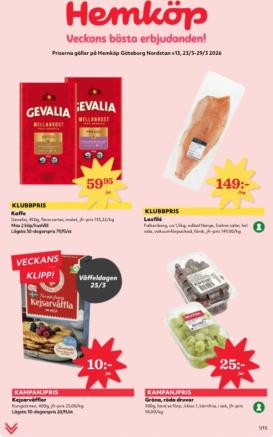 hemkop - Hemköp-reklambladet giltigt från 23/03/2026 - 29/03/2026
