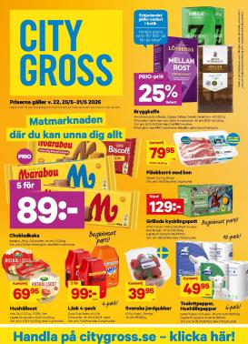 city-gross - Nytt City Gross reklamblad från måndag, 25/05/2026 till söndag, 31/05/2026