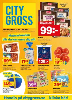 city-gross - Nytt City Gross reklamblad från måndag, 01/06/2026 till söndag, 07/06/2026