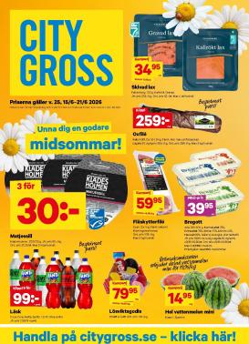 city-gross - Nytt City Gross reklamblad från måndag, 15/06/2026 till söndag, 21/06/2026