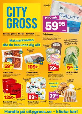 city-gross - Nytt City Gross reklamblad från måndag, 13/07/2026 till söndag, 19/07/2026