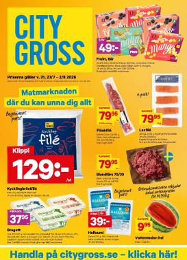 city-gross - Aktuellt City Gross reklamblad från måndag, 27/07/2026 till söndag, 02/08/2026