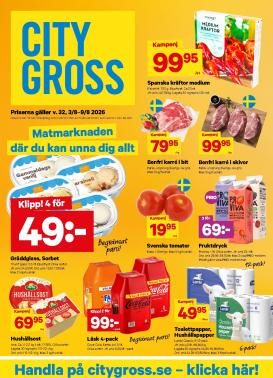 city-gross - Aktuellt City Gross reklamblad från måndag, 03/08/2026 till söndag, 09/08/2026