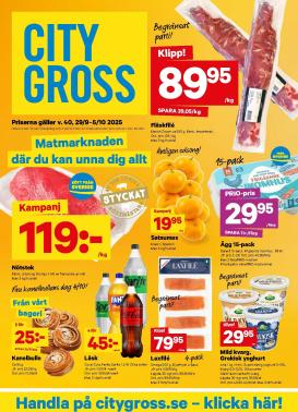 city-gross - City Gross-reklambladet giltigt från 29/09 - 05/10