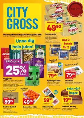 city-gross - City Gross-reklambladet giltigt från 22/12 - 26/12