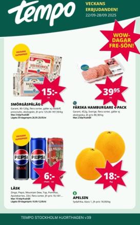 tempo - Tempo-reklambladet giltigt från 22/09 - 28/09
