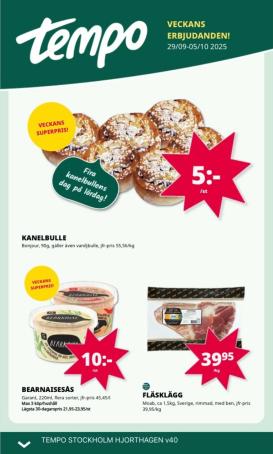 tempo - Tempo-reklambladet giltigt från 29/09 - 05/10