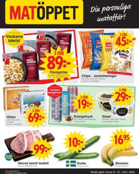 matoppet - Aktuellt Matöppet reklamblad från måndag, 18/05/2026 till söndag, 24/05/2026