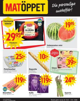 matoppet - Aktuellt Matöppet reklamblad från måndag, 25/05/2026 till söndag, 31/05/2026