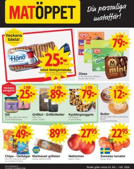 matoppet - Aktuellt Matöppet reklamblad från måndag, 08/06/2026 till söndag, 14/06/2026