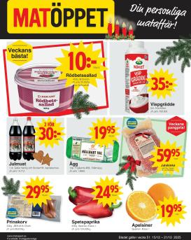 matoppet - Matöppet-reklambladet giltigt från 15/12 - 21/12