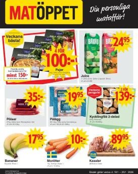 matoppet - Matöppet-reklambladet giltigt från 19/01 - 25/01