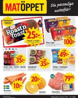 matoppet - Matöppet-reklambladet giltigt från 23/02/2026 - 01/03/2026
