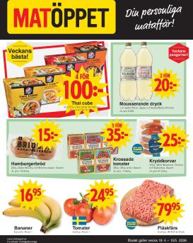 matoppet - Aktuellt Matöppet reklamblad giltigt från måndag 04/05/2026 till söndag 10/05/2026