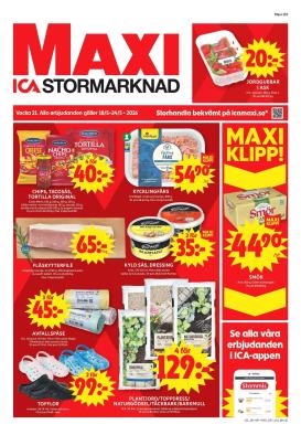 ica-maxi - Aktuellt ICA Maxi reklamblad från måndag, 18/05/2026 till söndag, 24/05/2026