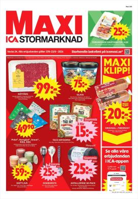 ica-maxi - Aktuellt ICA Maxi reklamblad från måndag, 17/08/2026 till söndag, 23/08/2026